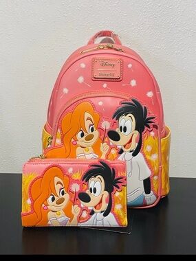 Loungefly  Max & Roxie Backpack with Matching Wallet